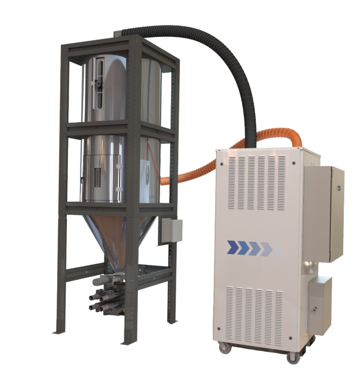 Advanced Blending Solutions desiccant dryer for moisture-sensitive plastic resin