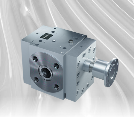 Extrusion melt pump for recycling applications stabilizing pressure and flow when processing regrind and recycled plastic materials