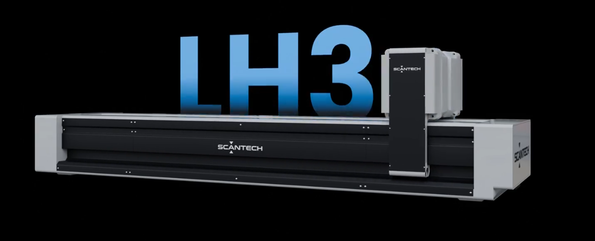 Scantech LH3 low horizontal scanner for a vertical moving web