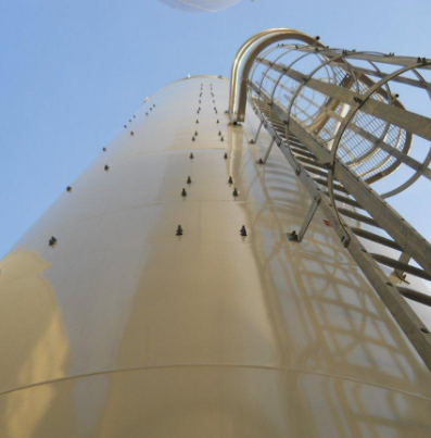 Advanced Blending Solutions resin storage silo